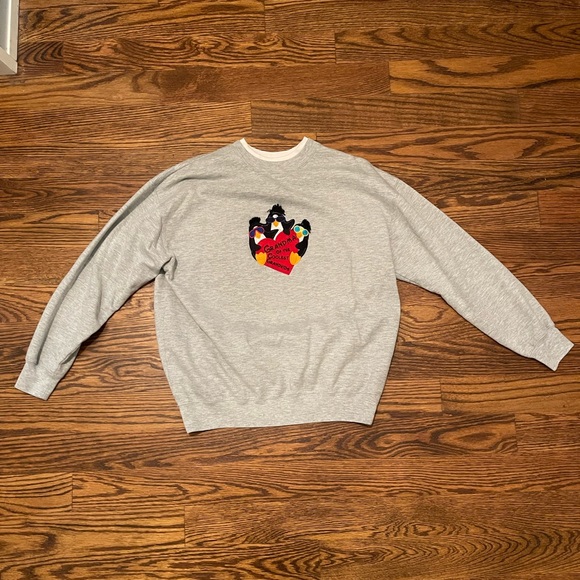 Vintage Oversized Gray Sweatshirt - Picture 1 of 4